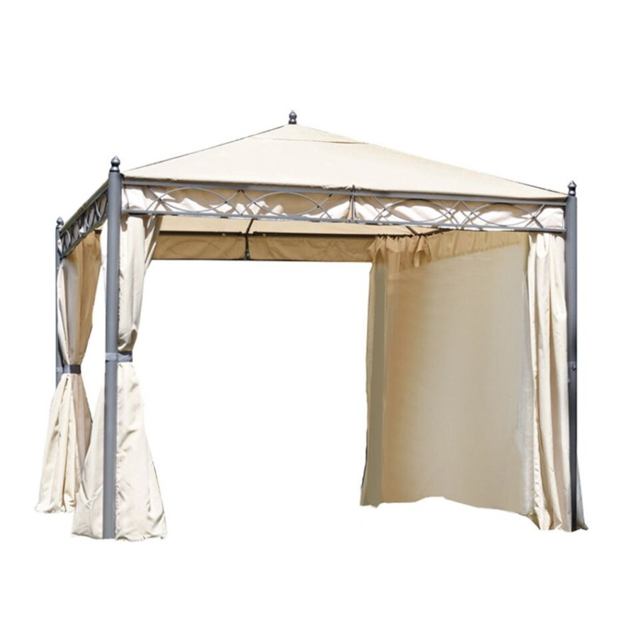 Outdoor Moia | Gazebo Quadrato Mt 3X3 Con Antivento