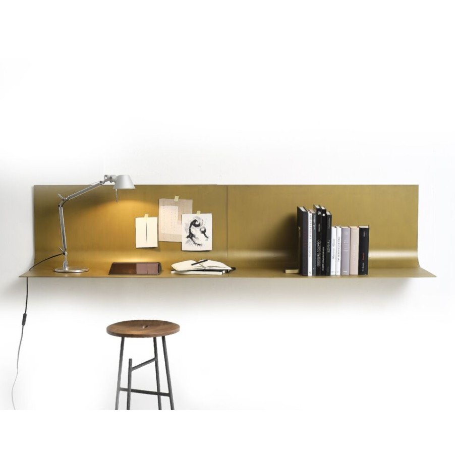 Arredamento Mogg Librerie | Mogg Mensola Scrittoio Sfoglia In Lamina Metallica L100X42X41H