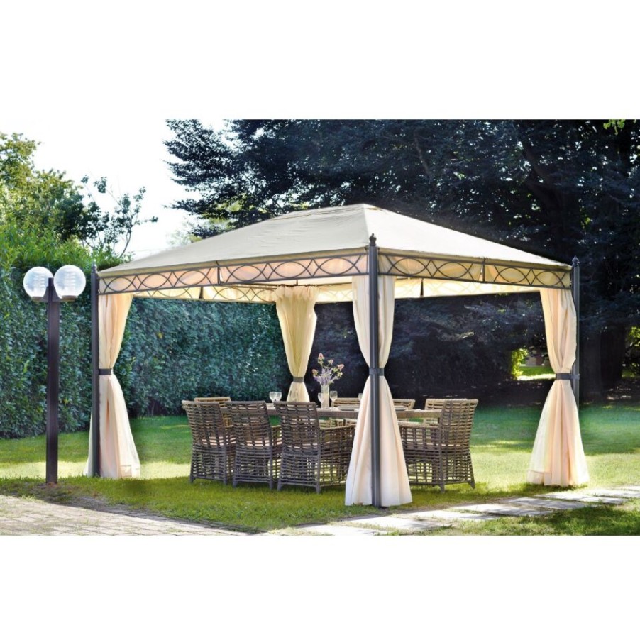 Outdoor Moia | Gazebo Rettangolare Mt 3X4 Con Antivento