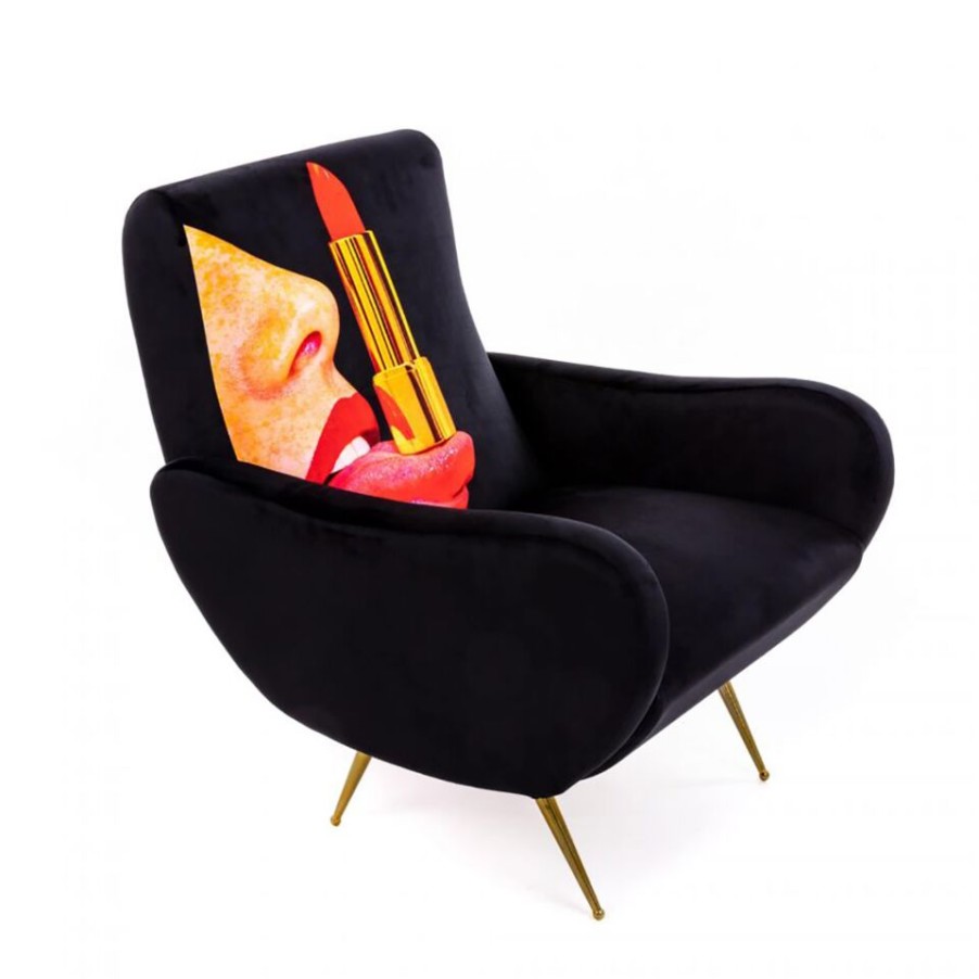 Arredamento Seletti Divani, Poltrone E Pouf | Seletti Armchair Tongue Black