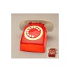 Kids Trio Design | Lampada Red Phone In Vetroresina E Legno Sbiancato.