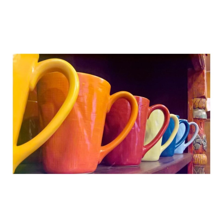 Idee Regalo Novità Home | Set 6 Tazze Colazione In Ceramica Colorata Di Novita Home.