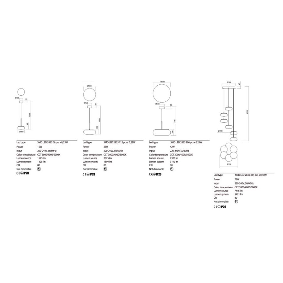 Illuminazione Redo Lampade A Sospensione | Redo Sospensione Ubis 42W