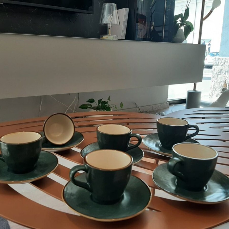 Idee Regalo Novità Home | Set Tazzine Caffe Verdi Mediterraneo