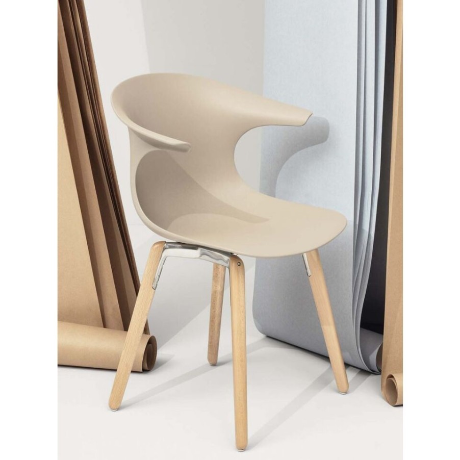 Arredamento Infiniti Design Sedie | Sedia Loop Mono Wooden Legs Infiniti Da Interni.