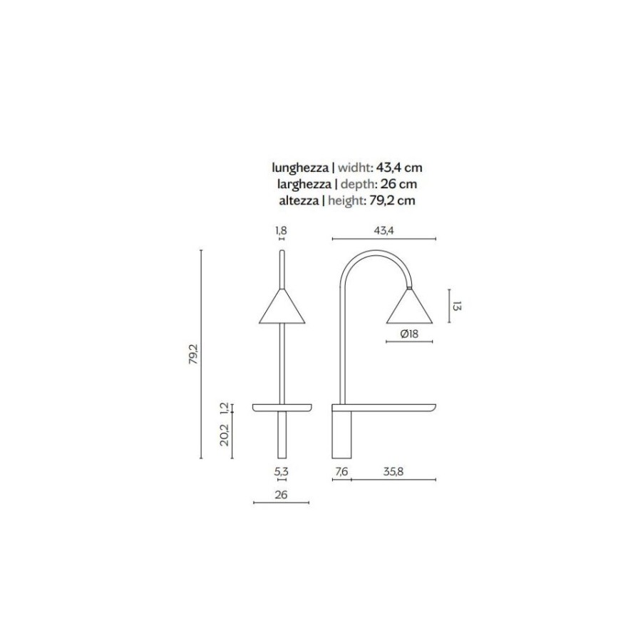 Illuminazione Miniforms Applique E Plafoniere | Miniforms Lampada Ozz Wall S