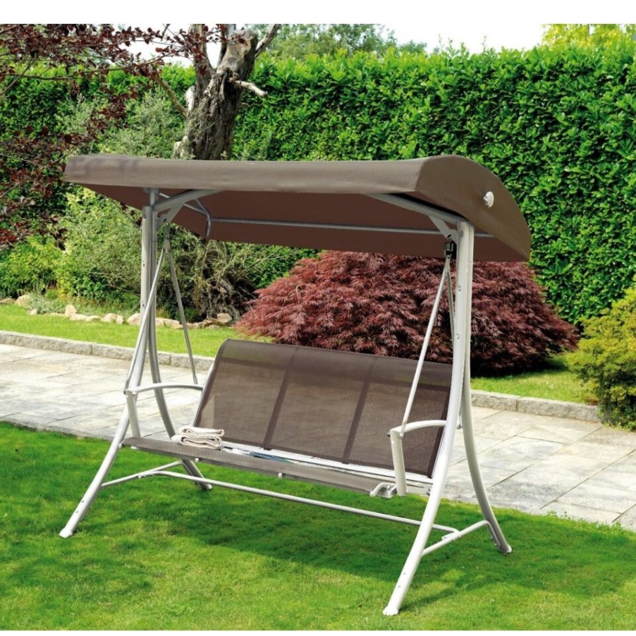 Outdoor Moia | Dondolo 3 Posti Greenwood Bianco