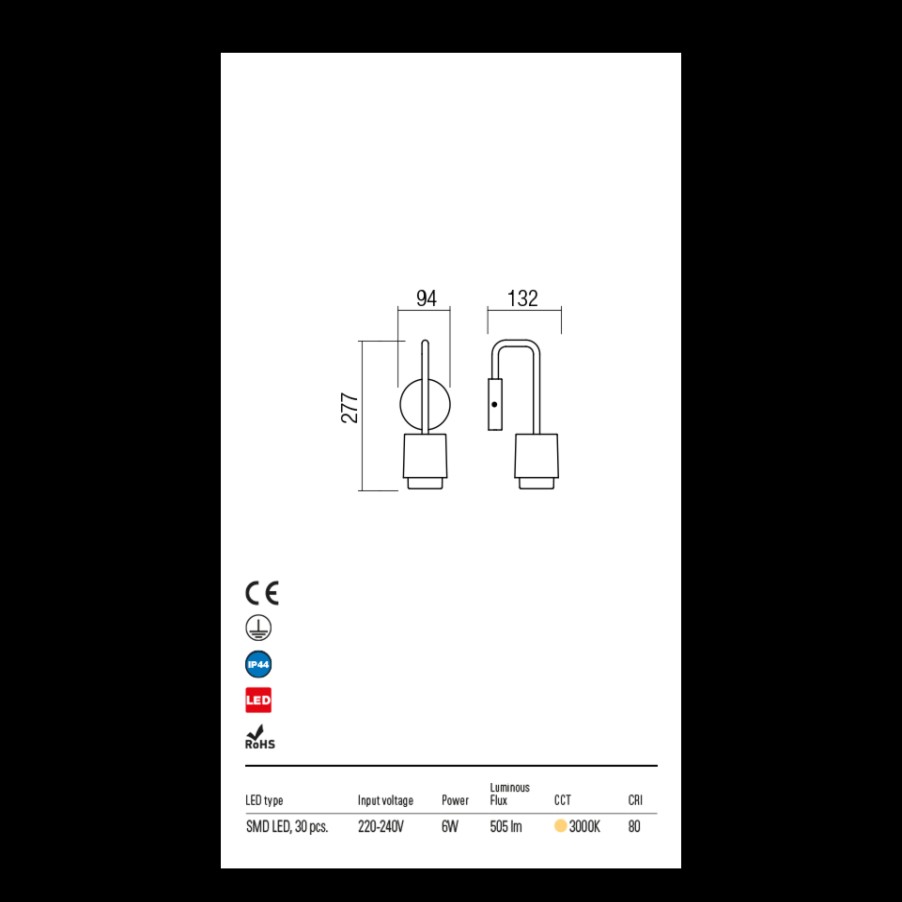 Illuminazione Redo | Applique Da Esterno Luce A Led.