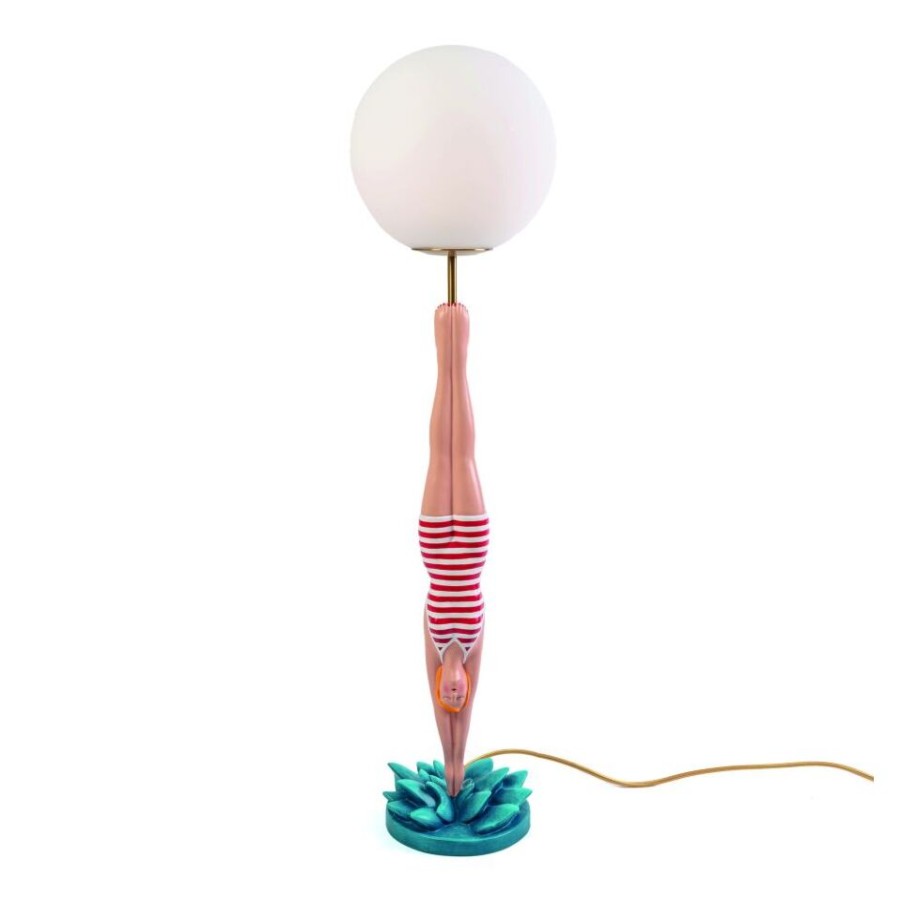 Illuminazione Seletti Lampade Da Tavolo | Seletti Lampada Diver Rossa